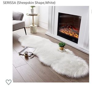 Fluffy rug, Faux sheepskin, 2x6
